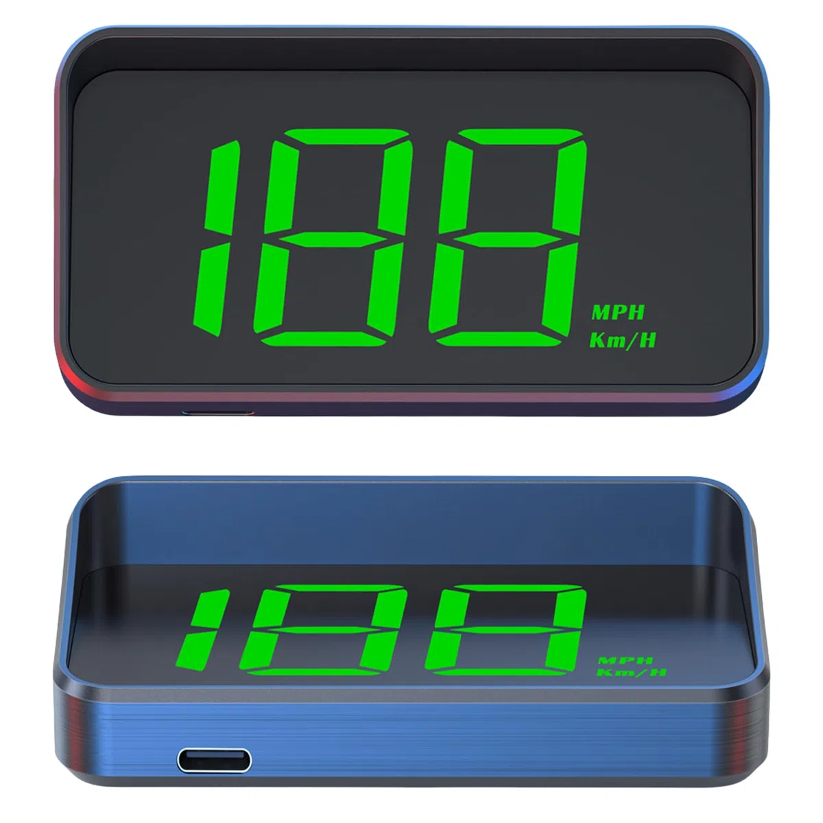 Tacómetro digital HUD Velocímetro: GPS Beidou medidor de velocidad, interfaz USB Plug and Play, proyector de parabrisas, compatible con todos los vehículos