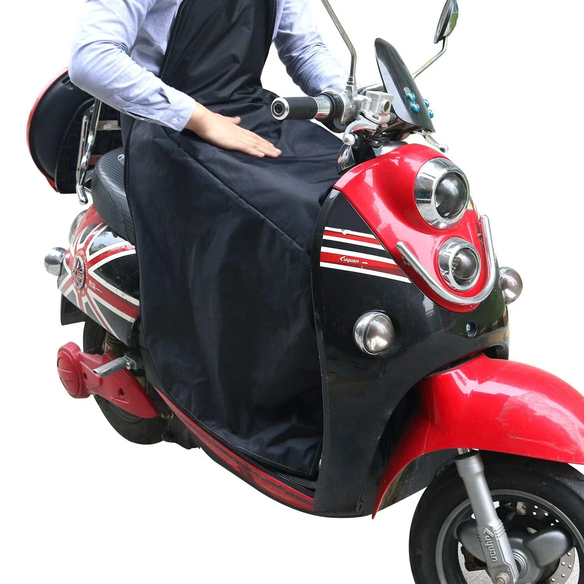 Cubre Piernas para Moto Universal Manta para Scooter Impermeable Oxford - Color Negro