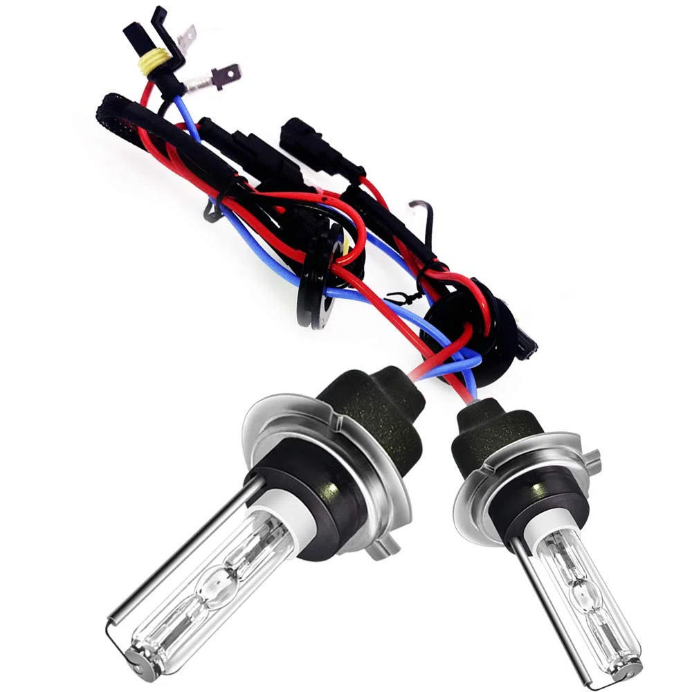 H7 35W HID bombillas de xenón faro lámpara de repuesto, Base de metal, 6000k blanco, 2pcs/set