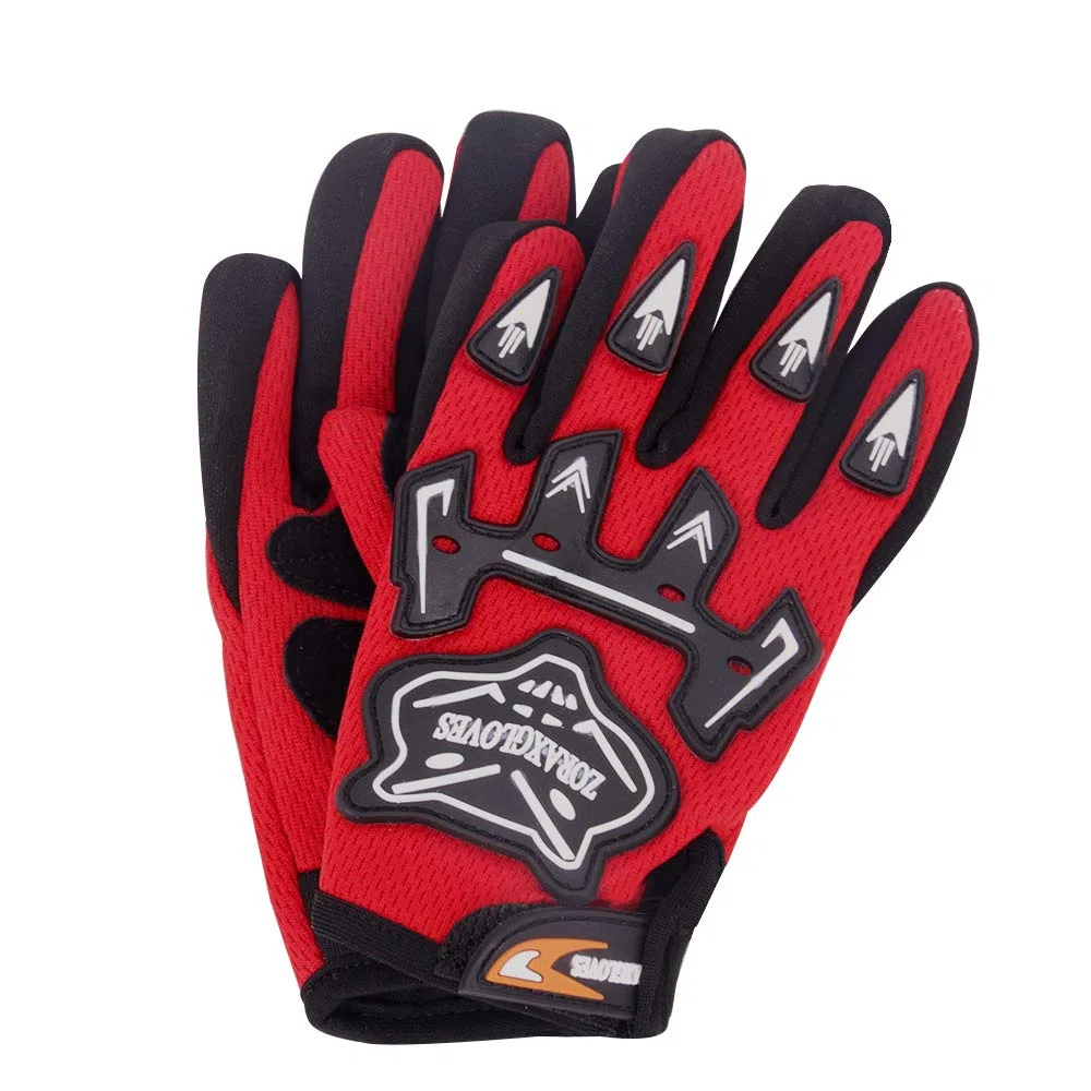 Zorax Rojo (S - 5 cm) Guantes de Motocross MX para niños Guantes de Moto para niños Dirt Bike Quad Moto