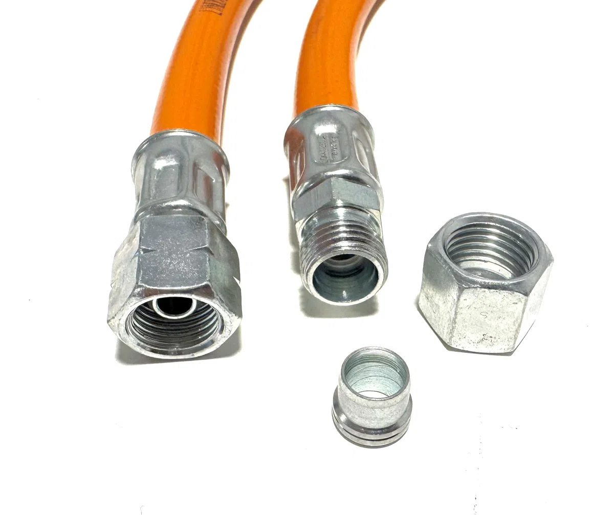 GOK EN71 - Regulador de gas para caravana y autocaravana (30 mbar, 1,2 kg/h, con manguera de gas y adaptador de 8 y 10 mm)