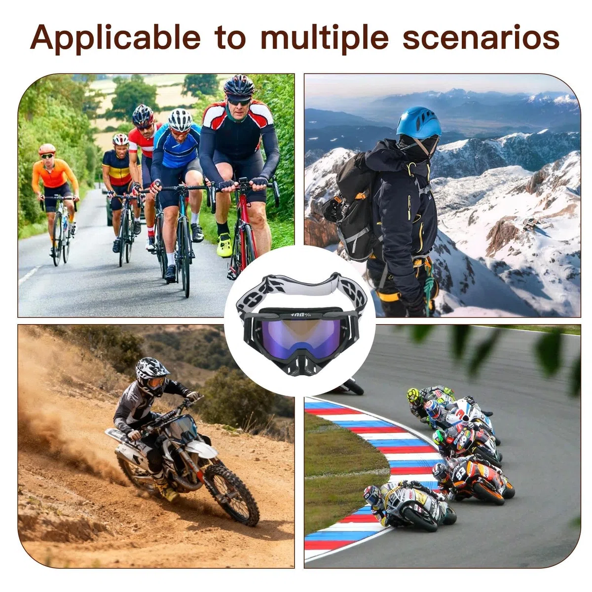 Gafas Motocross Gafas Moto Polvo Gafas De Motocross MTB Dirt Bike Off-Road Goggles Gafas Casco Motocross para Bicicletas, Montaña