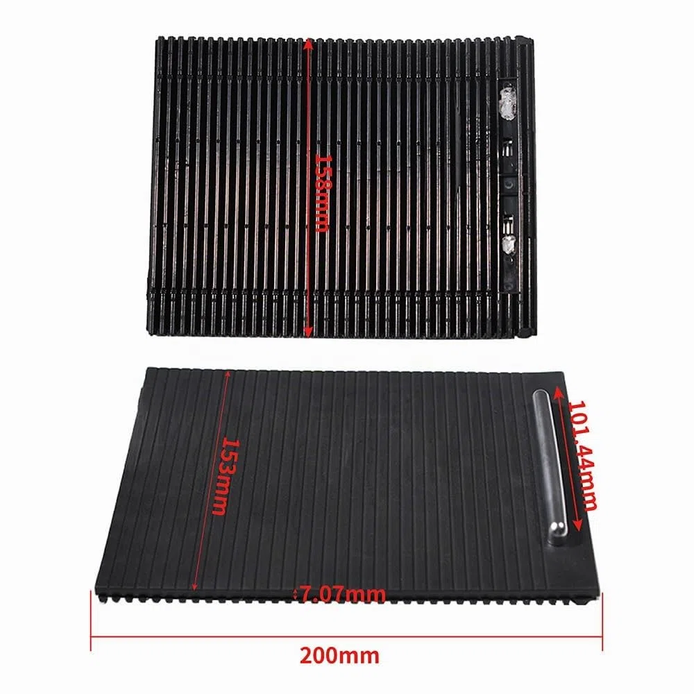 Cubierta para Consola Central para Coche Cromada Interior Cubierta para persiana Enrollable para Consola Central Negra compatible con VW Passat B6 B7 CC 3C0857503 3C 0 857 503