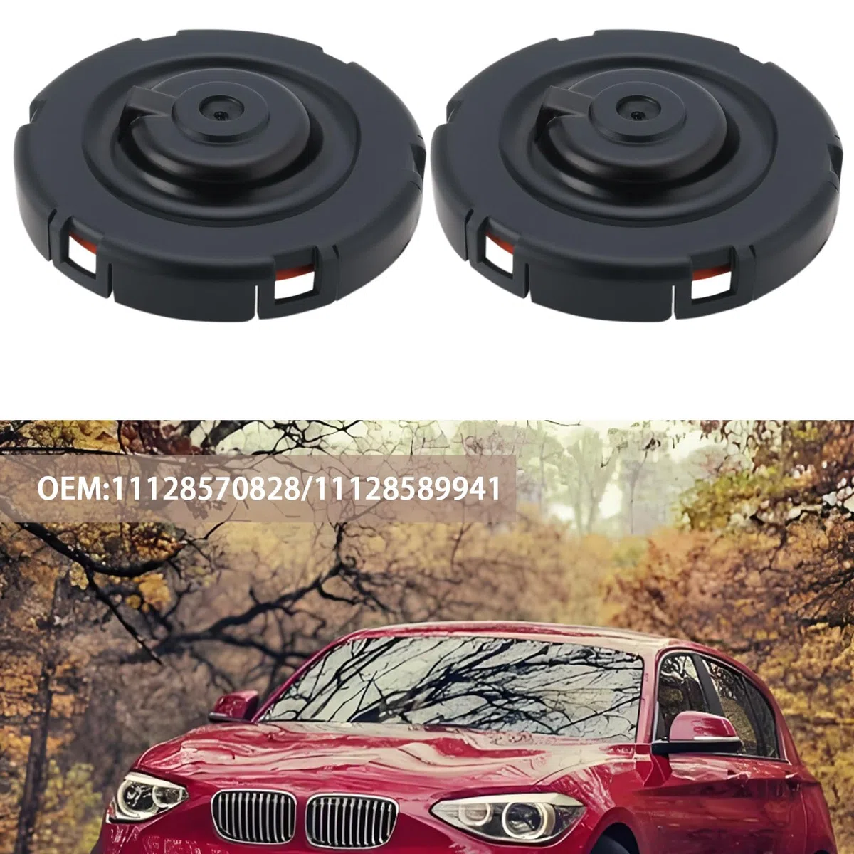 EMSea 1 Juego de Tapa de Válvula PCV para Automóvil Pieza de Repuesto de Válvula de Ventilación del Cárter 11128570828 11128589941 Compatible con BMW F20 E90 F32 F36 F10 X1 E84 N