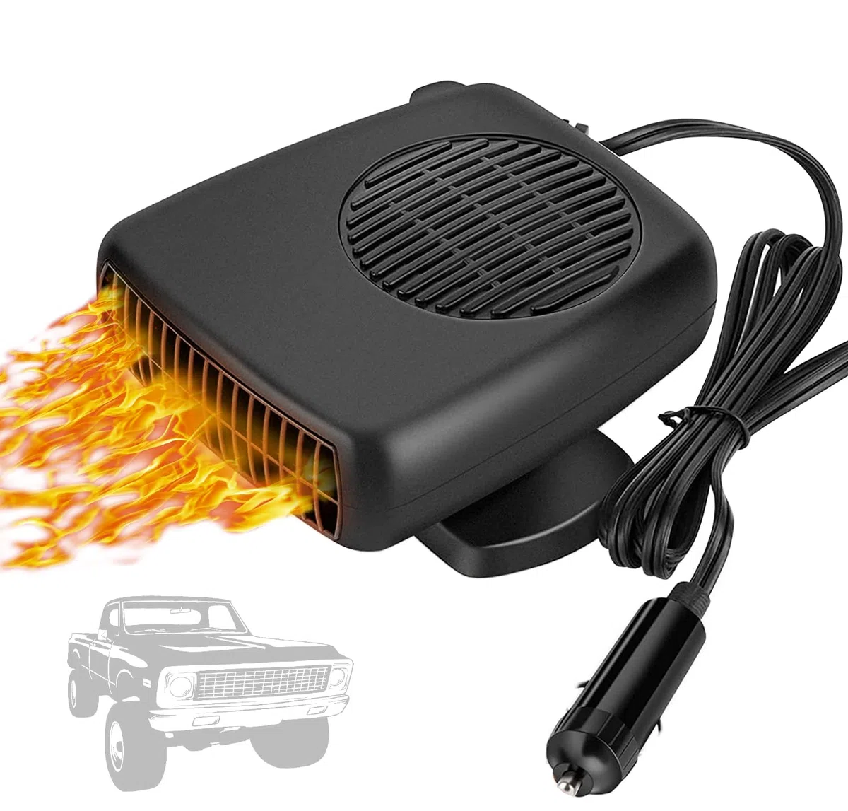 Showvigor Calefactor Coche, Calefactor 12v Furgoneta Dos en Uno, Calefactor para Coche de Enfriamiento Rápido/Calefacción, para el Calentamiento Rápido del Aire de los Vehículos