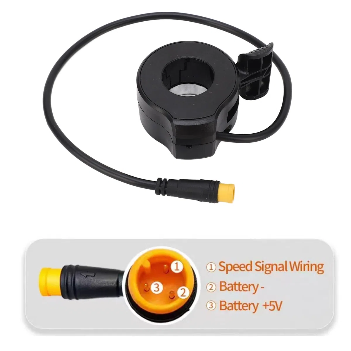 Accesorios de Control de Velocidad del Acelerador del Pulgar 130X Conector Impermeable, Resistencia Al Desgaste, Fácil de Instalar y Usar, Acelerador del Pulgar Universal para