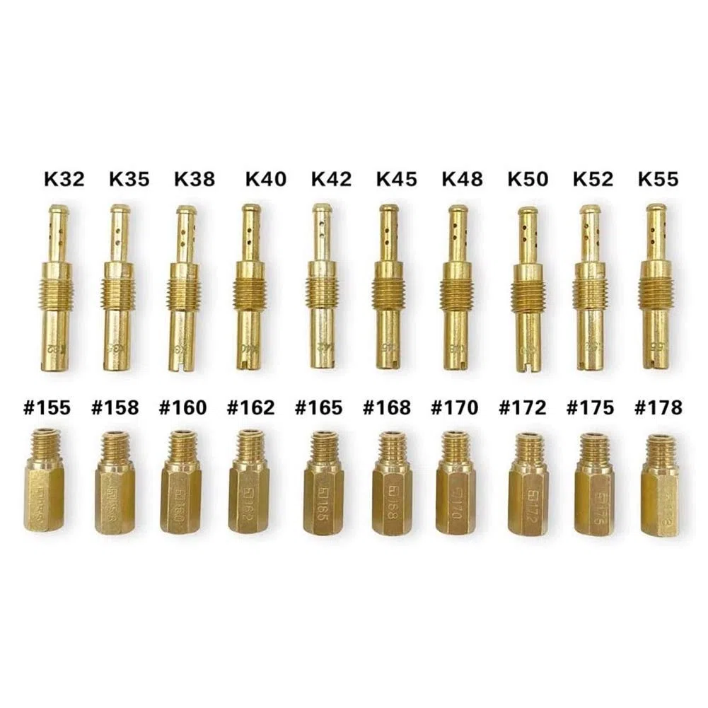 Juego de 20 Surtidores Principales del Carburador, Chicles para Carburador, Compatible con OKO KOSO PE PWK