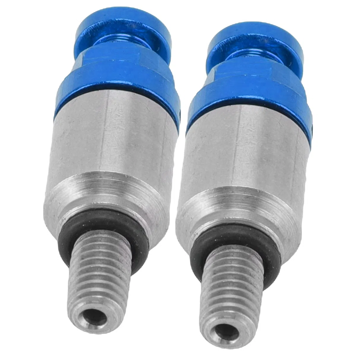 Powersports Horquillas Delanteras, 2 Piezas M5x0.8 Aleación de Aluminio Horquilla Purgador de Aire Válvula de Alivio de Presión Válvulas de Repuesto, Horquilla para Ajuste Universal CRF150R(Azul)