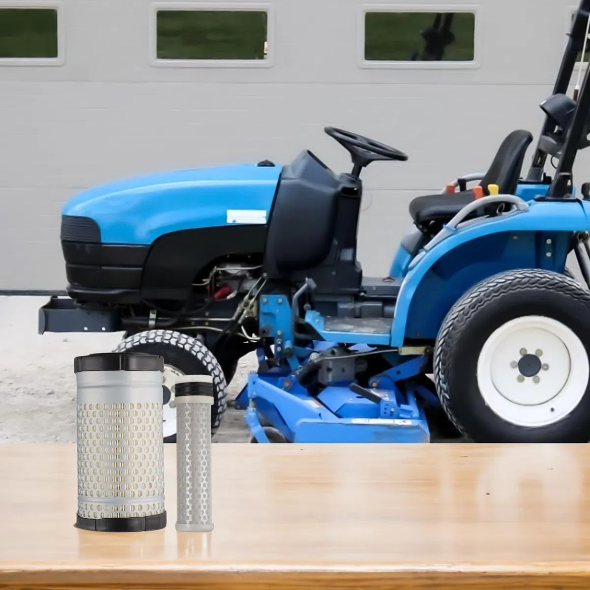 Kit de filtro de aire para tractores New Holland TC18, TC21, TC21D, TC23DA, TC24DA, TZ21D, TZ22DA, TZ24DA, TZ25DA, TC26DA, TZ18A — Sustituye a P500260, P903550, 6C06099414, 327214. 58242