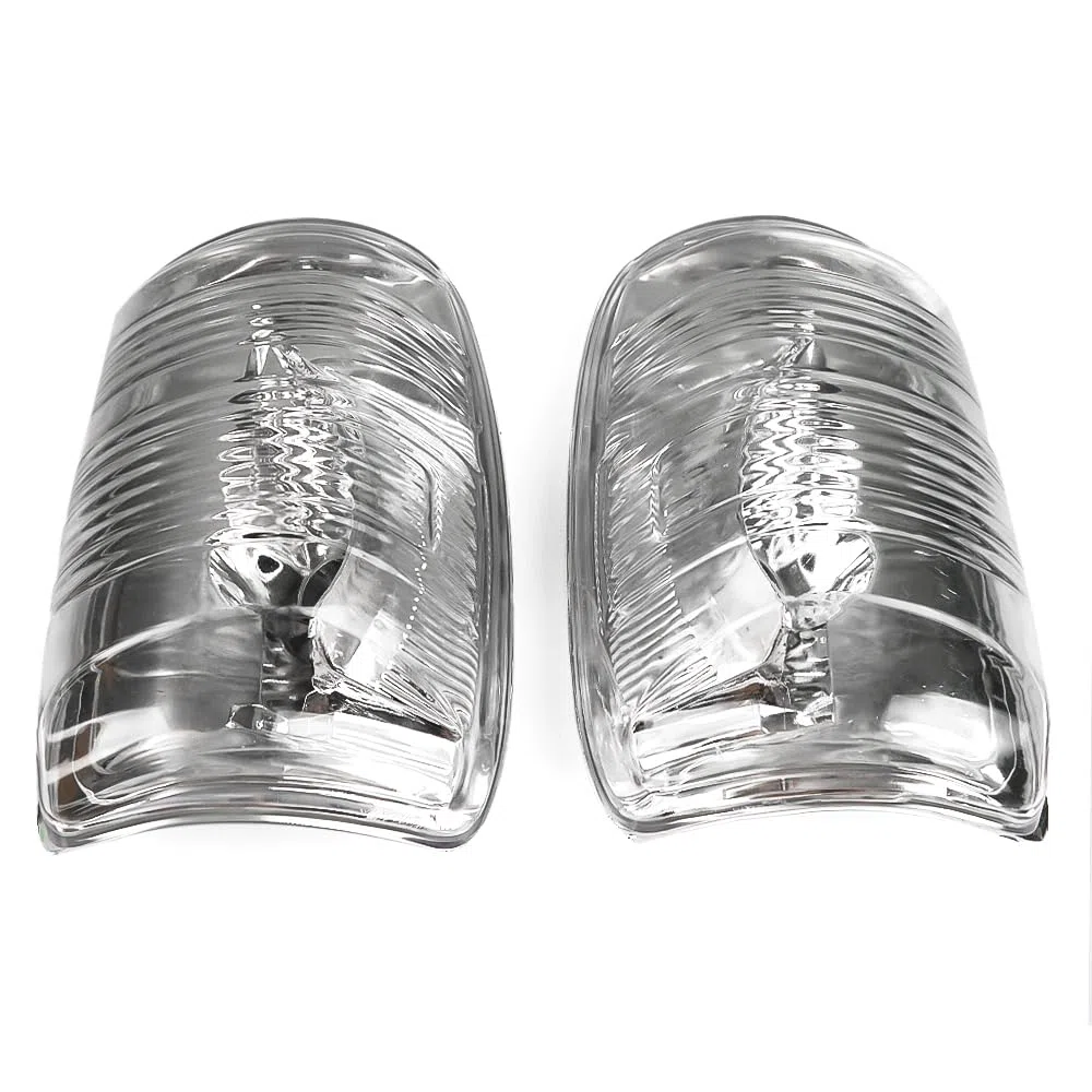 ROBUST - Juego de lentes de luz indicadora de espejo retrovisor transparente izquierdo y derecho para Ford Transit Mk8 2014-2019 BK3113B382AB BK3113B381AB 1847387 1847389