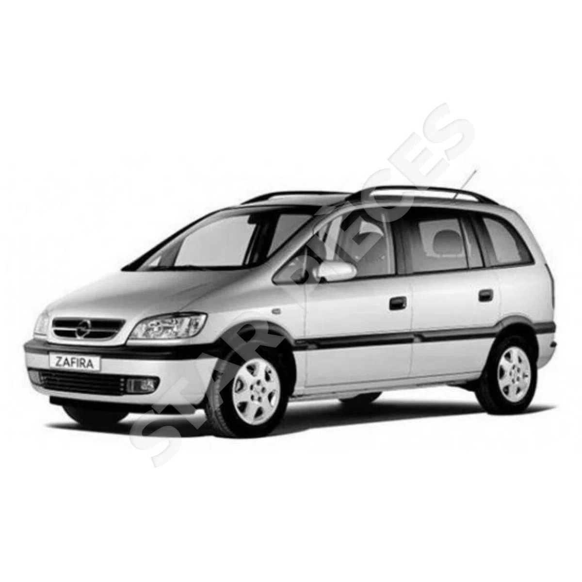Brazo limpiaparabrisas trasero compatible para Zafira A (1999-2005) CON ESCOBILLA TRASERA. 6272479, 90582599