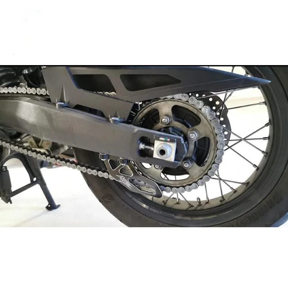 AnXin Protector Cadena Moto, Protector Cadena Africa Twin Trasera Inferior para CRF1000L 2016-2019, Negro