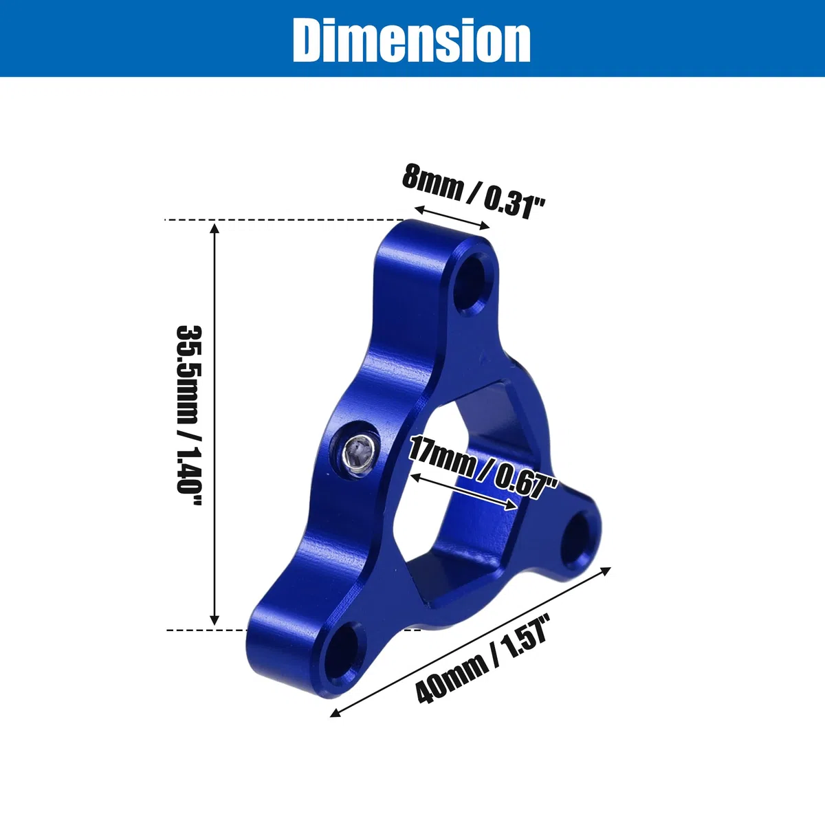 Motoforti 17Mm Ajustadores De Precarga De Horquilla Cnc Para Motocicleta De Carreras De Aleación De Aluminio Azul - Paquete de 2
