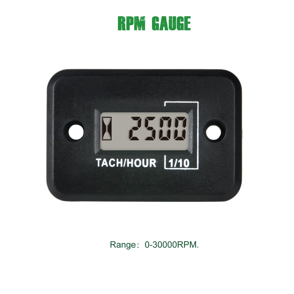 Yooreal Digital Hour Meter Tacómetro, diseño impermeable para motosierra, motor de coche, tractor, motor fuera de borda, generador de jardín, ATV, quitanieves, moto de cross
