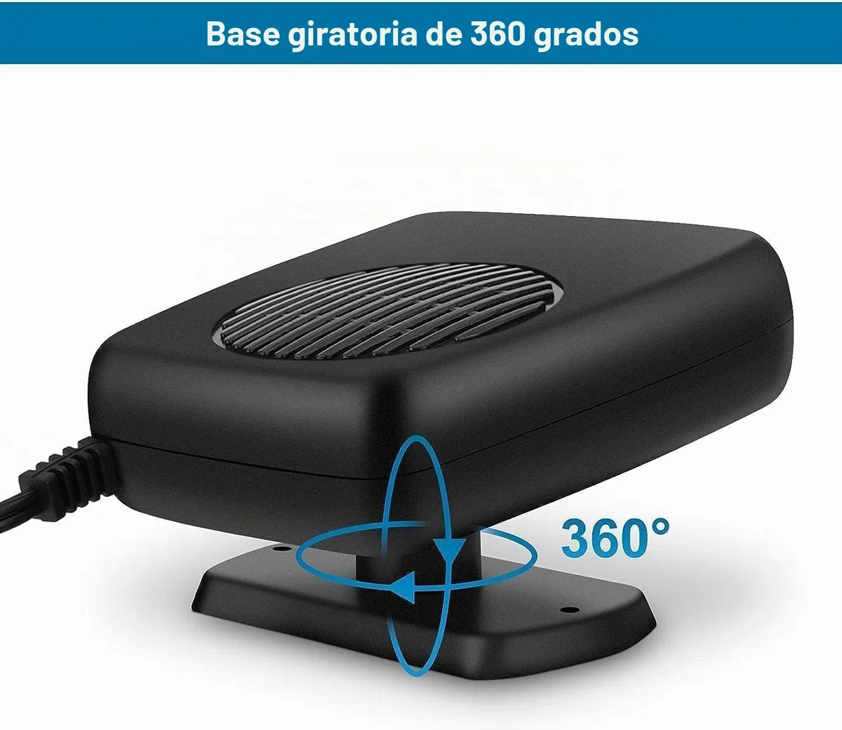 Showvigor Calefactor Aire 12V y Mini Calefactor Portátil, Ventilador Calefactor 2 en 1 para Desempañado Rápido y Calefacción/Enfriamiento en el Coche