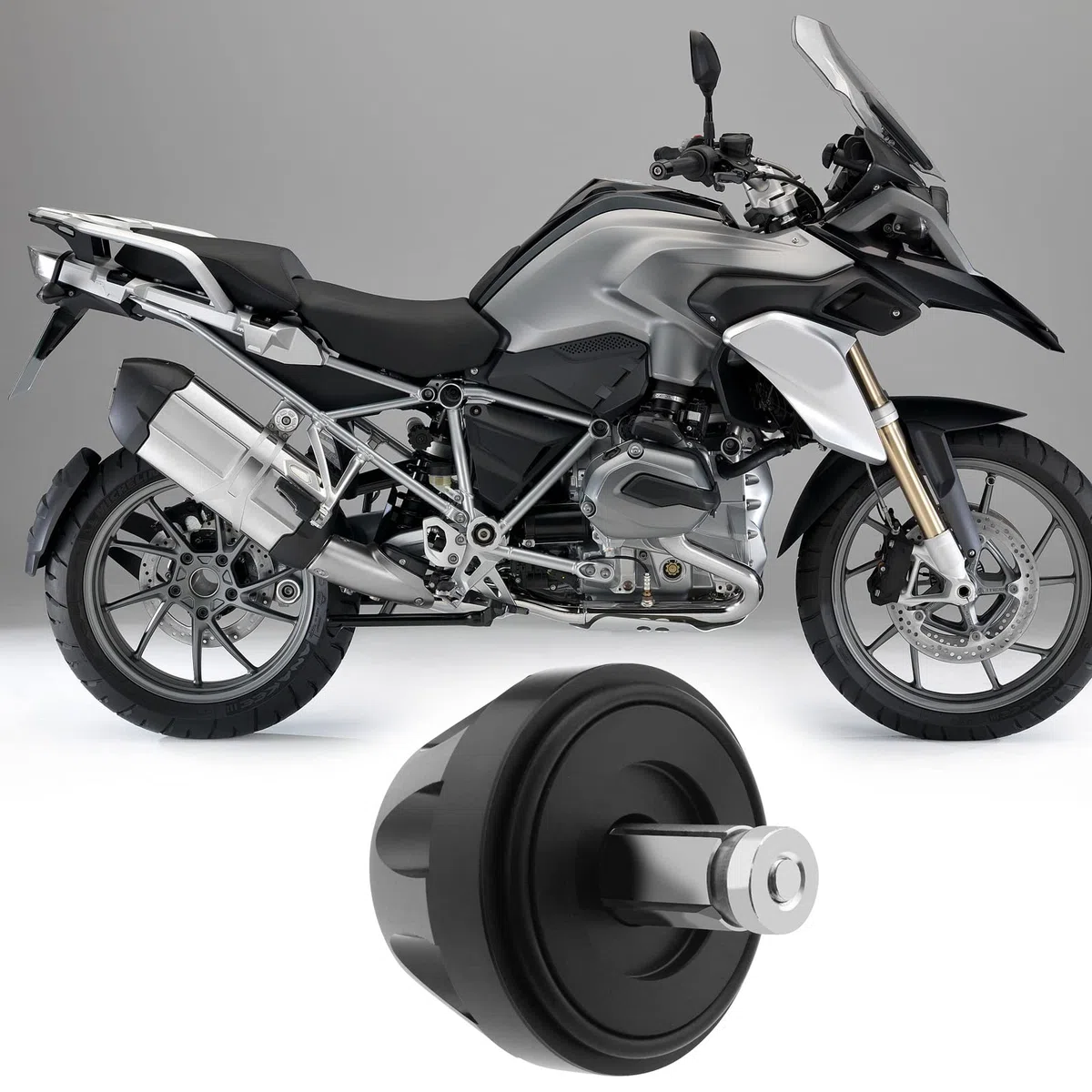 EMSea Marco de Motocicleta Deslizante Cardan Crash Slider Protector Final Drive Carcasa Compatible con R1200GS LC Adventure 2013-2018