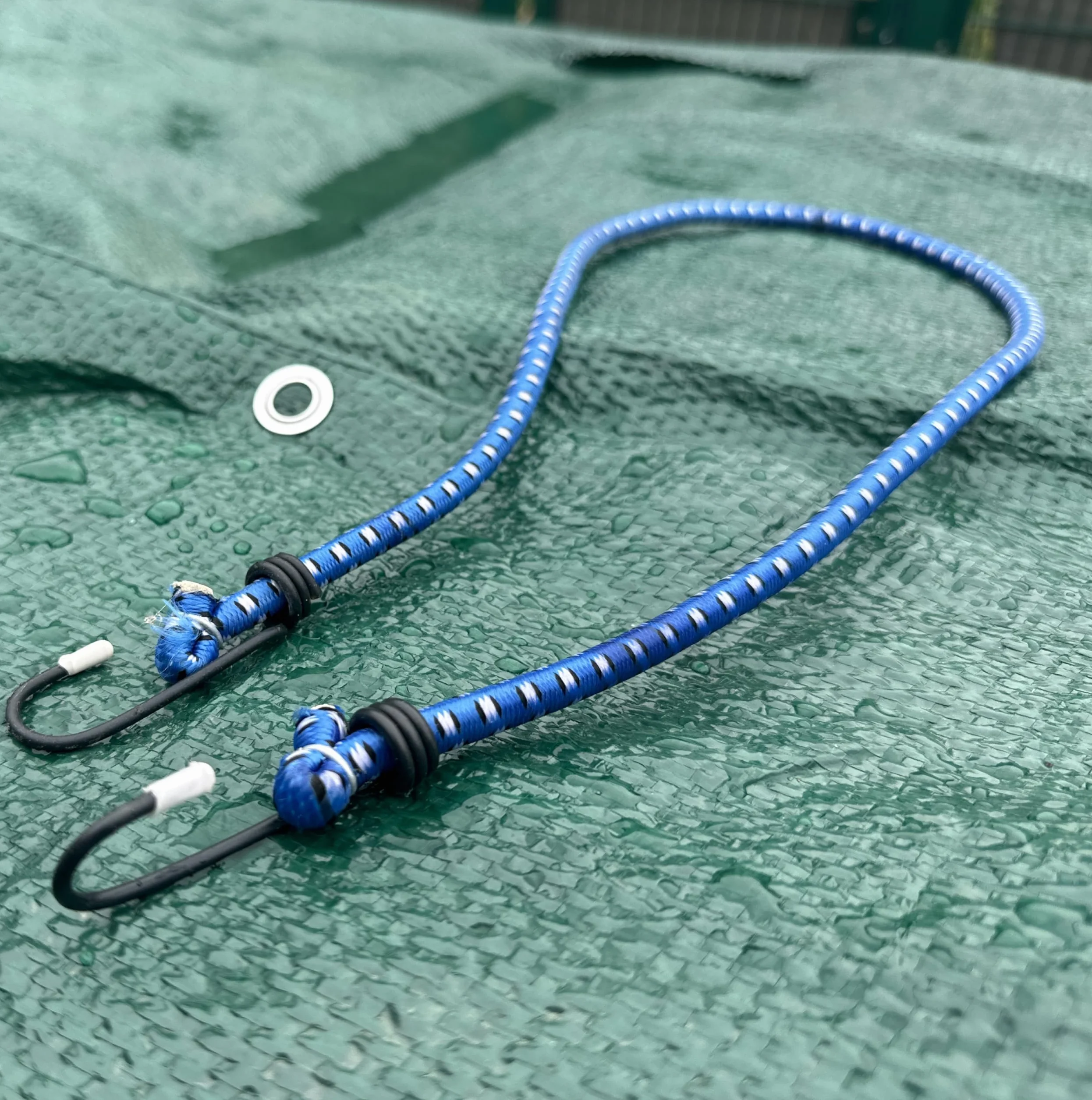 30x Expander - Cuerdas de goma en longitudes coloridas - para motocicleta, muebles, automóvil - gancho extra fuerte - tensor de equipaje