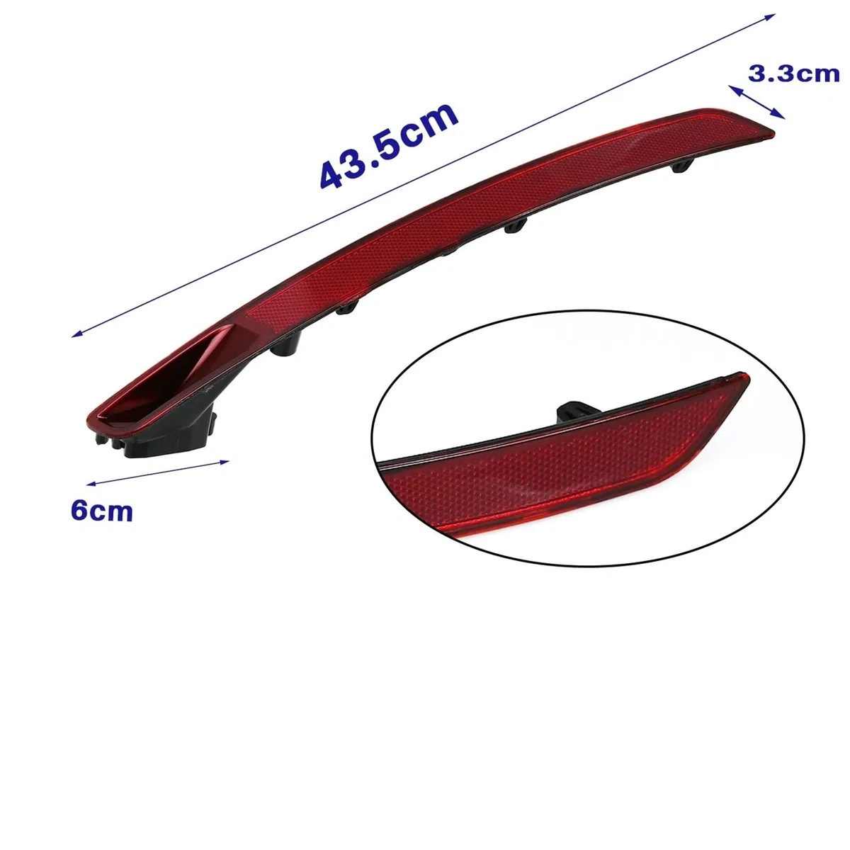Reflector Trasero Compatible Con VW Para Beetle 2017-2019 Reflector Parachoques Trasero Coche Lámpara Parada Kit Luz Advertencia Señal Giro Accesorios 5C5945701D