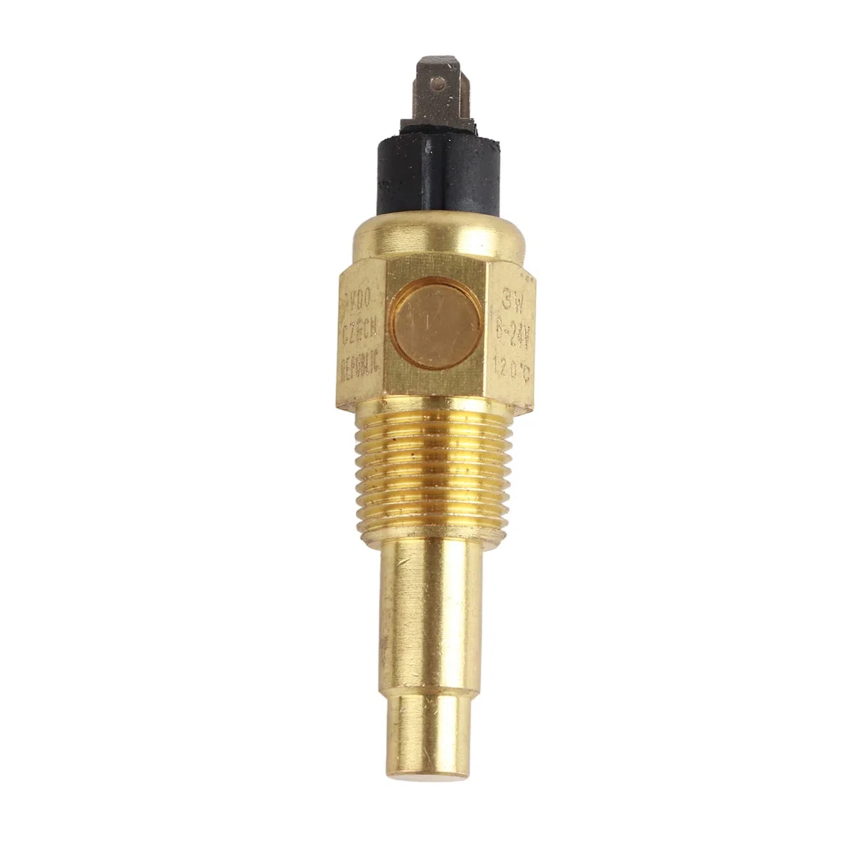 ViaGasaFamido Sensor de Temperatura del Agua del Motor Profesional 3/8 "Npt 6 24V Sensor de Temperatura del Aceite Accesorio Auxiliar Ajuste para Motor