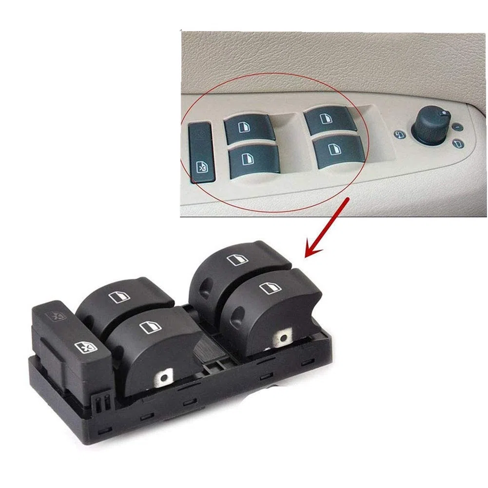 Interruptor de ventana de energía OEM # 8E0959851B 8ED959851 Para Audi A4 B6 B7