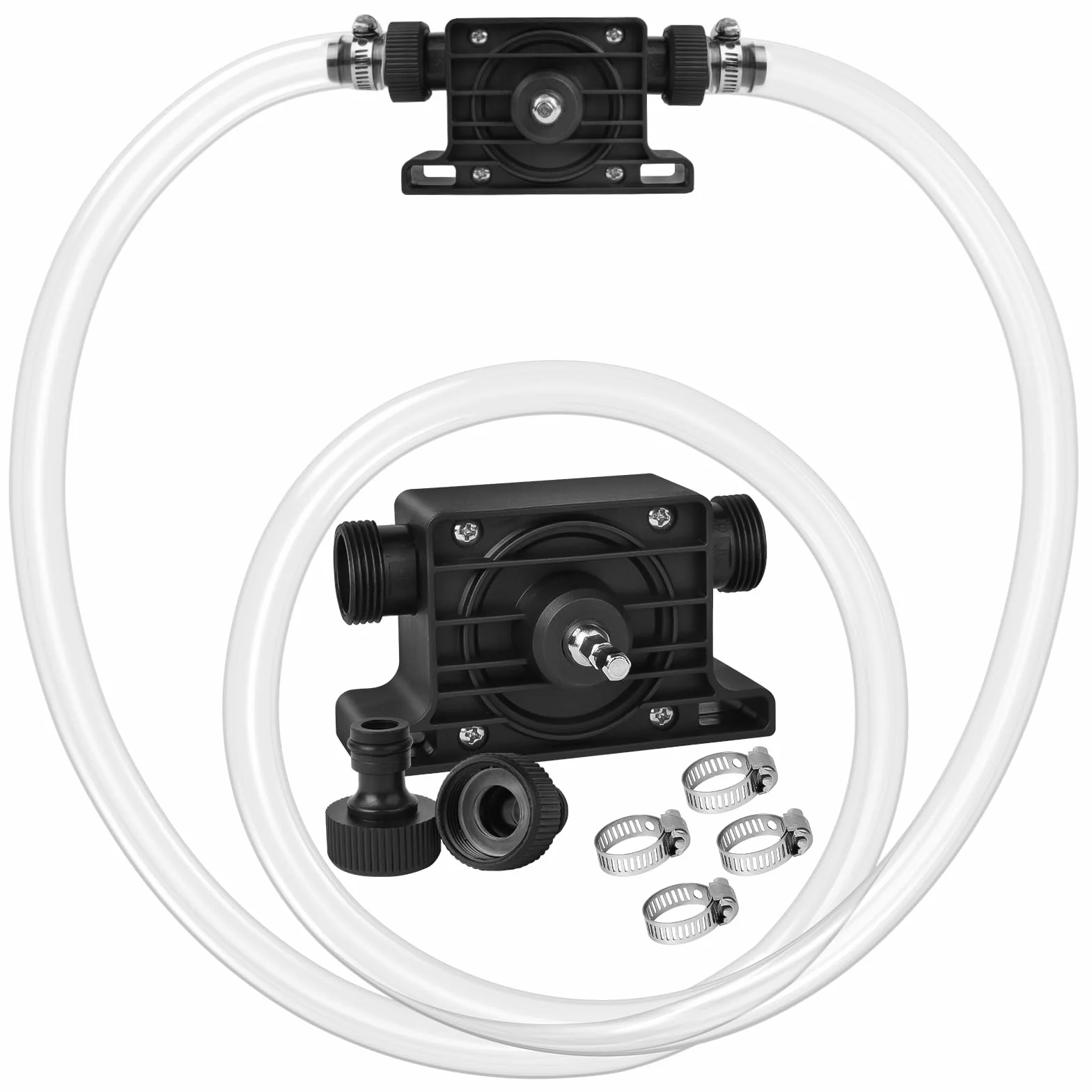 Flintronic Bomba de taladro, Mini-bomba Adaptable a cualquier taladradora, Bomba Diesel para Taladro Eléctrico, mini taladros eléctricos para bombear y bombear agua, Velocidad 1500-3500 rpm