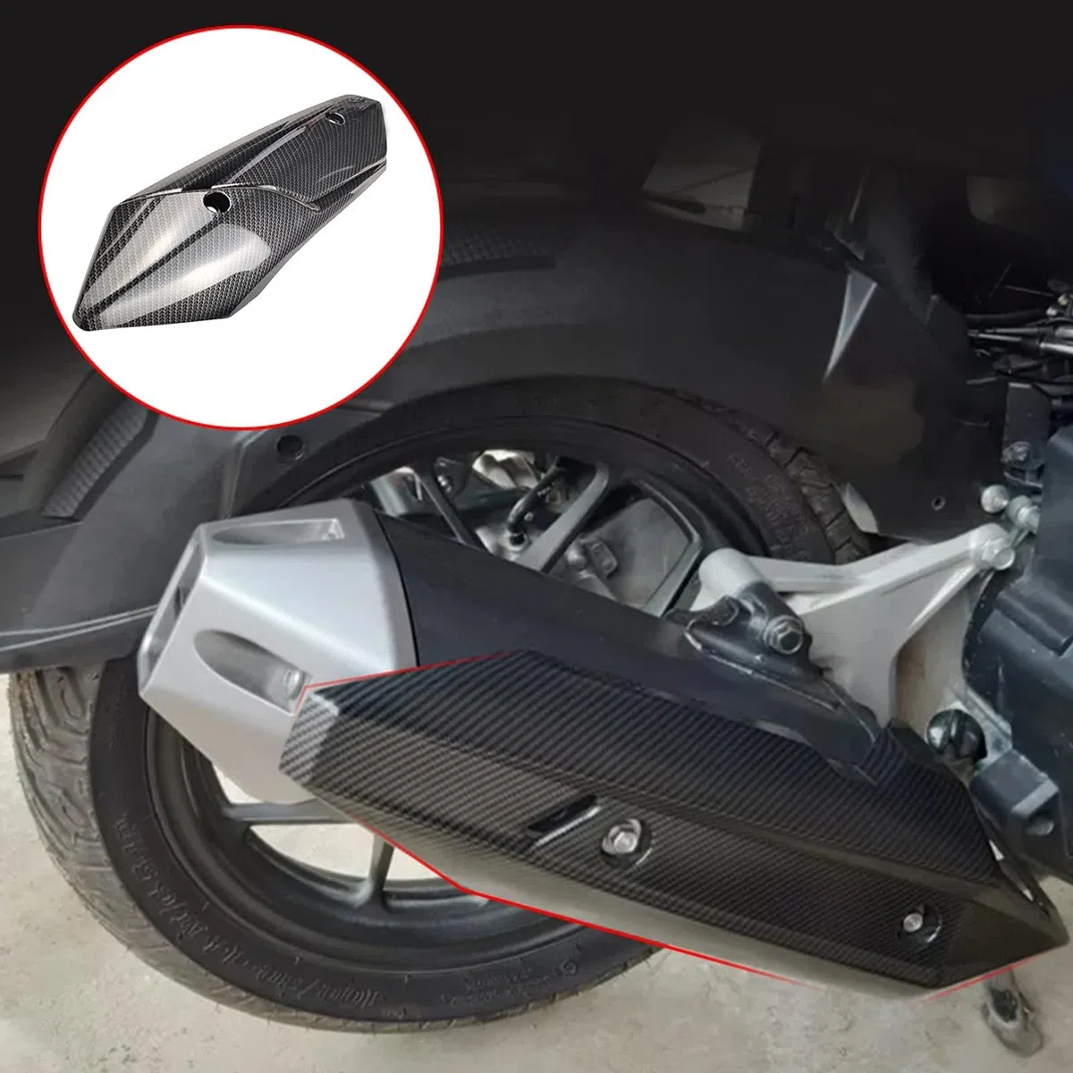 Cubiertas de tubo de escape para motocicleta, universalmente, antiquemaduras, protección de aislamiento térmico universal