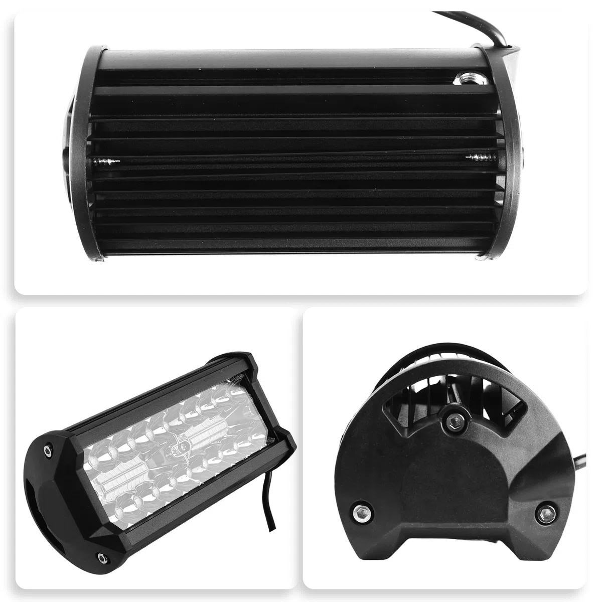 Vegena 2pcs Faro Trabajo LED, Focos De Coche 12v Foco LED, 240w Faros Auxiliares De Moto, Focos Led Trabajo Tractor Foco De Trabajo LED IP67 Para Automóviles, UTV, ATV, Camiones, Motos, Barco