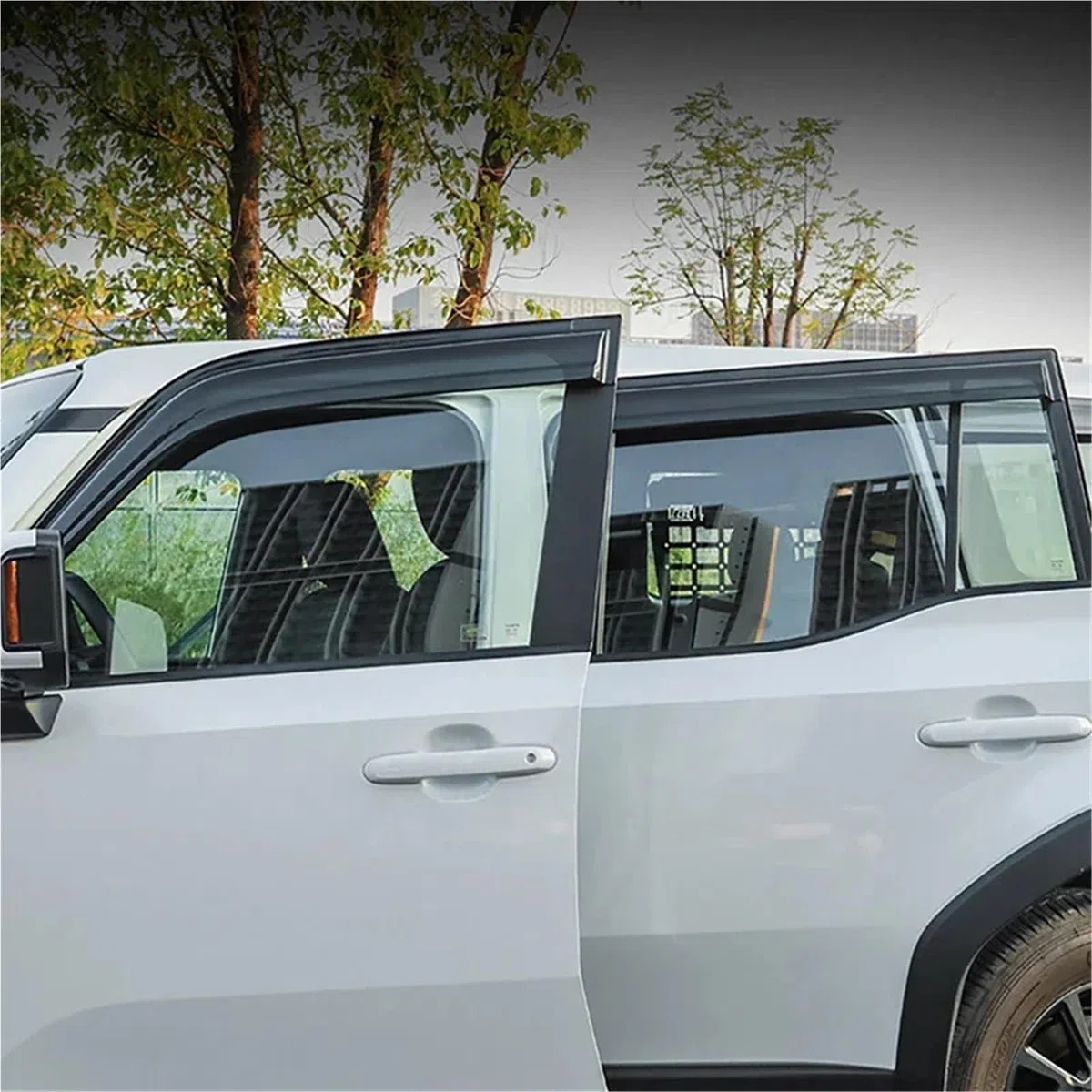Deflector Viento ventanilla Accesorios para Coche, 4 Uds., Deflectores Ventana, Visera para El Clima, Tira Solar para Llia Y Viento para Cruiser 250 para Prado Lc250 2024 2025