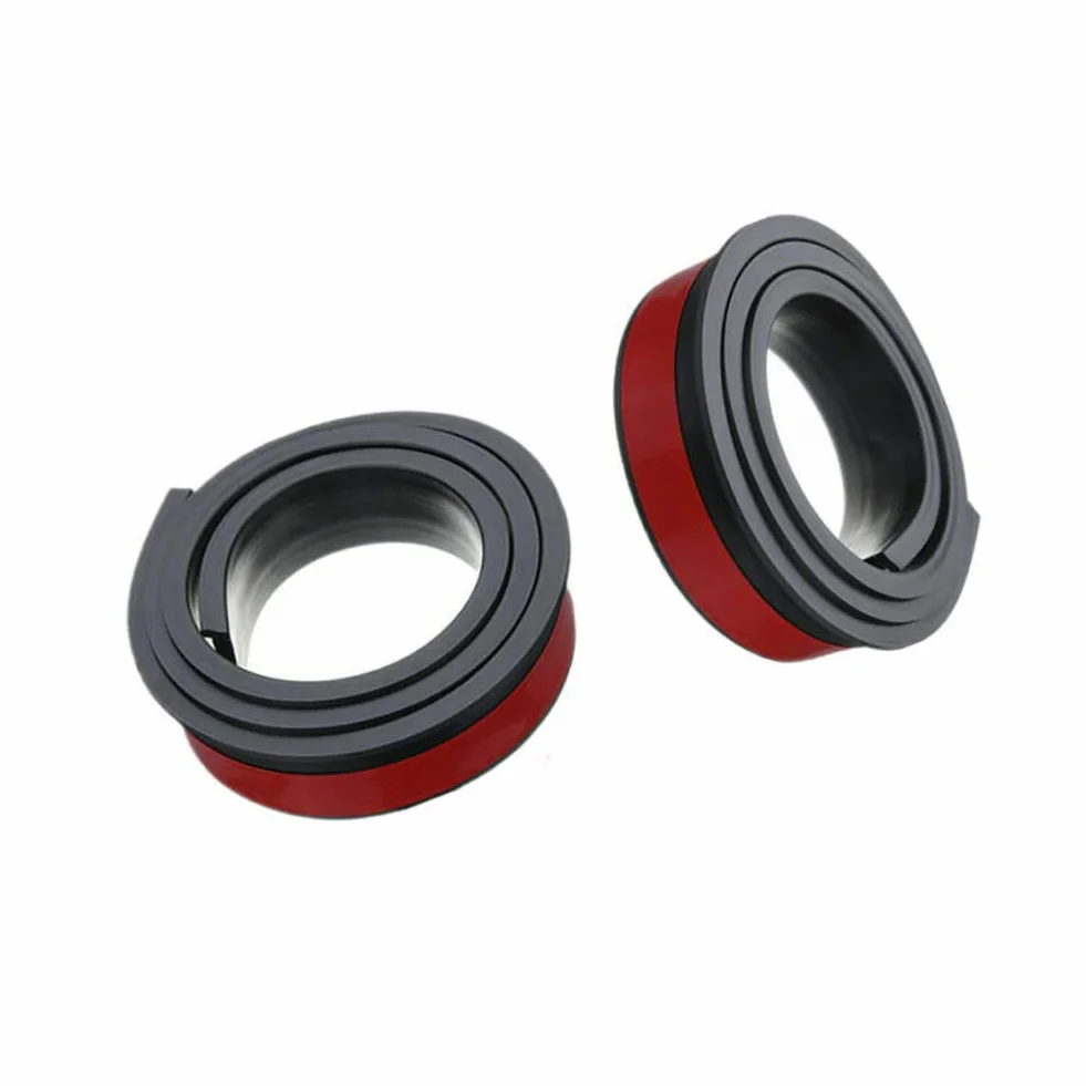 Aramox Embellecedor de Guardabarros de Rueda de Coche, 2 Piezas 1,5 M Protección de de Rueda de Coche de Goma Universal Tiras Anticolisión Molduras Embellecedor de (Negro)