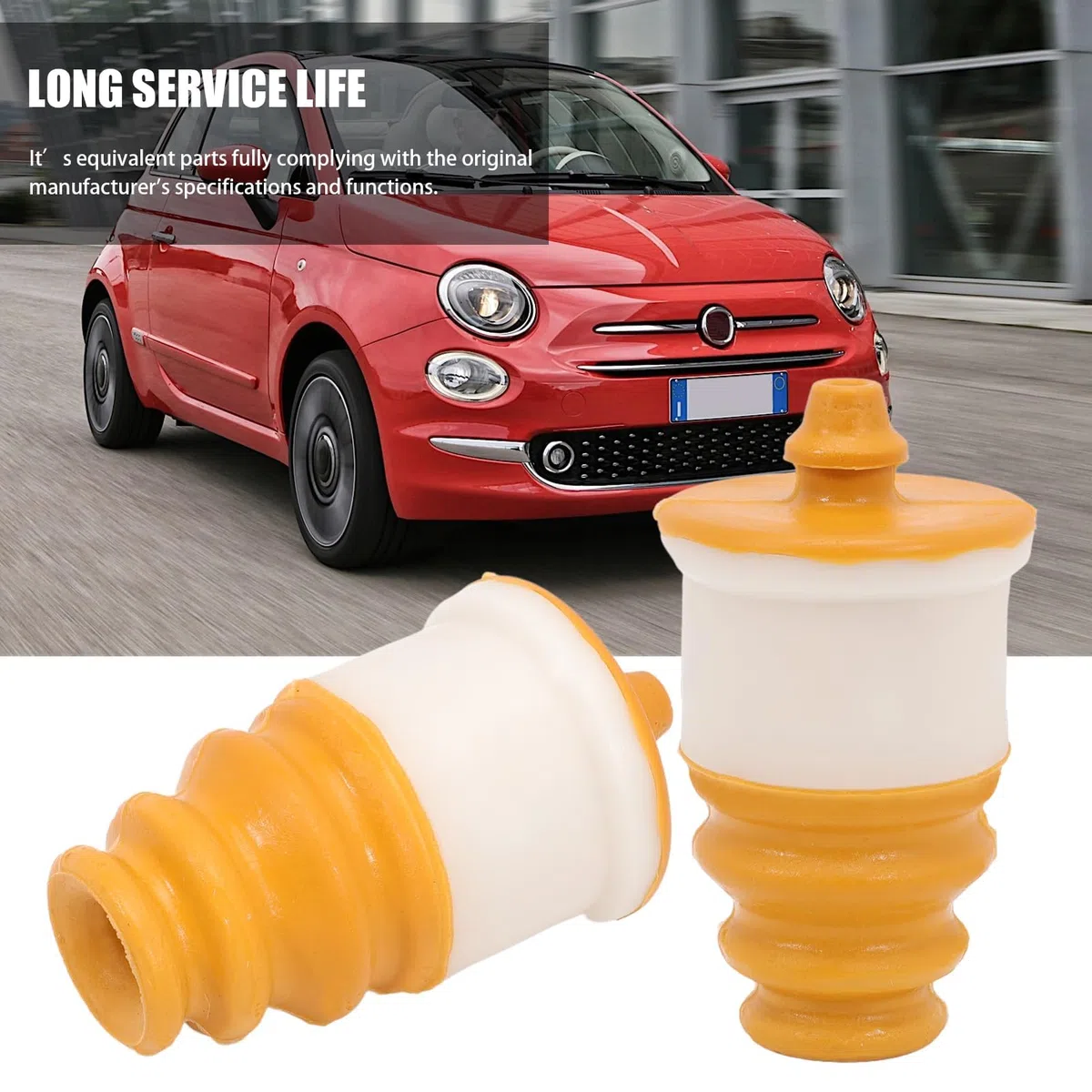 2x Tope Suspensión Goma Amortiguador 500 500C 500L 500X Panda Abarth 51811829
