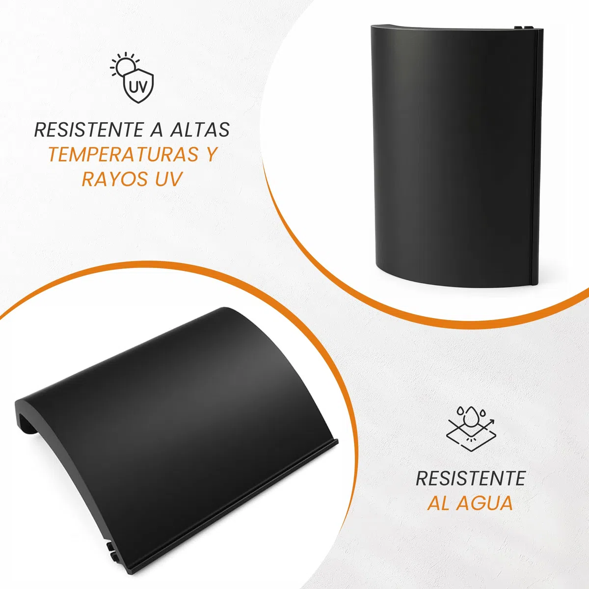 Tapa Talonera Seat Leon Mk2 FR-Cupr@-Kit Aero Todas Sus Variantes/Tapadera Faldones Laterales Leon Mk2/ Tapas Talonera Leon MK2 2006-2012 Negro ((Delantera Izquierda) 1PL 853 917 GRU)