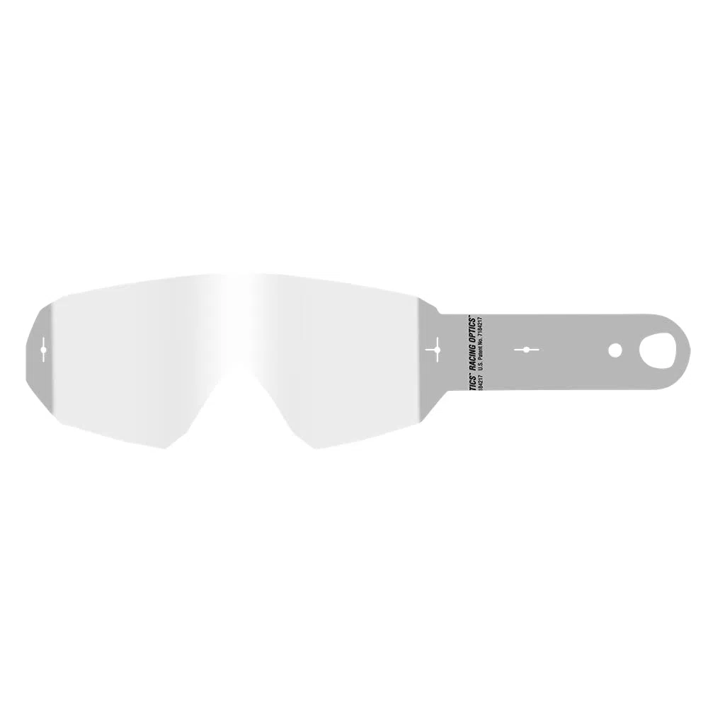 O'Neal | Repuestos para Gafas de Motocross | Enduro | 10 Tiras de desgarro, lámina de desgarro para máxima claridad Debido a la reducción de Las Capas de película | B 10 laminadas | Blanco