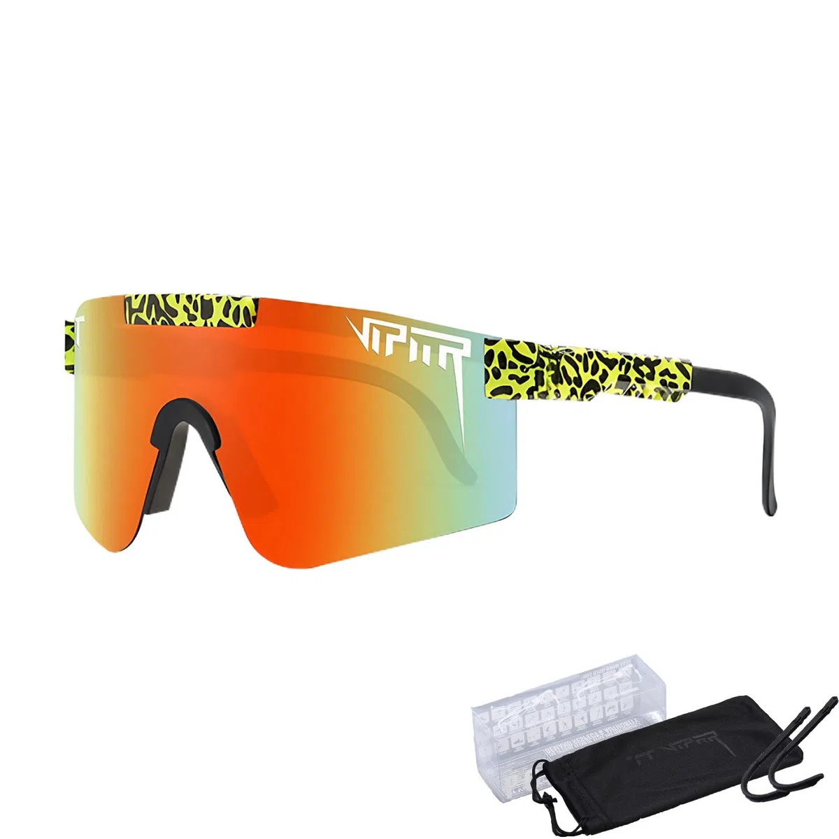 P-V - Gafas de sol deportivas polarizadas para hombres y mujeres, gafas de sol deportivas con protección UV400
