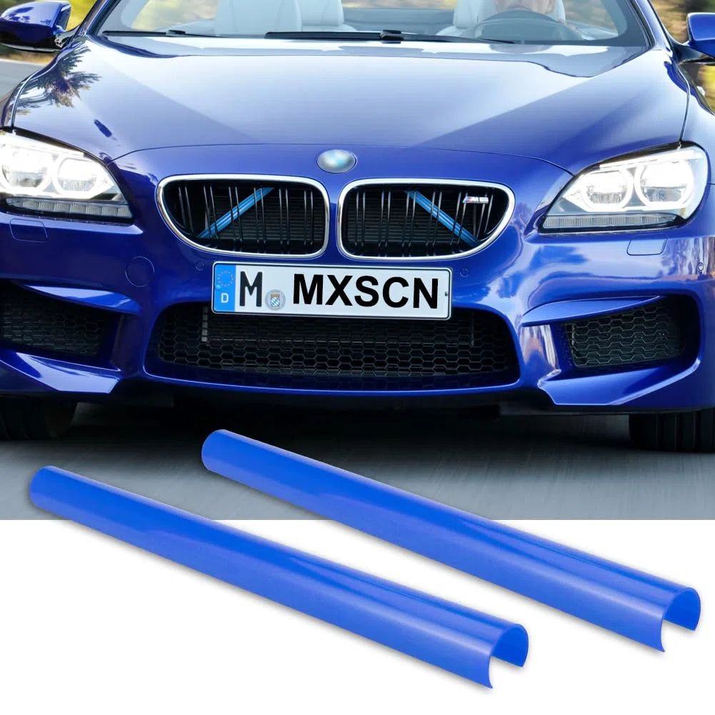 Embellecedores de rejilla para BMW, cubierta de rayas de rejilla delantera compatible con F30 F31 F32 F33 F34 F35 F36 G29 F20 F21 F22 F23 F24 F44 F40, estilo deportivo 2 piezas