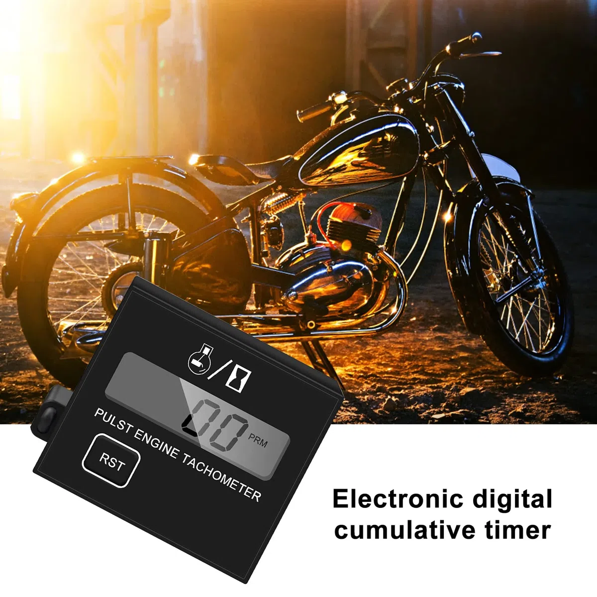 Tacómetro digital Inductivo para motosierra y motosierra con contador de horas