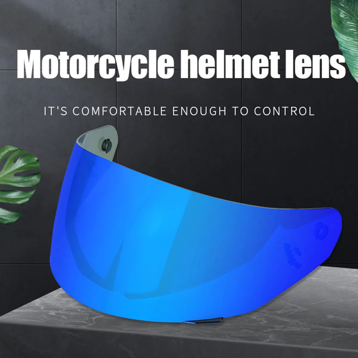 Shkalacar Visera de Casco Reemplazo para LS2 FF352/384/351/369/802, Visera de Casco Integral, Lente de Casco de Protección contra el Viento para Moto