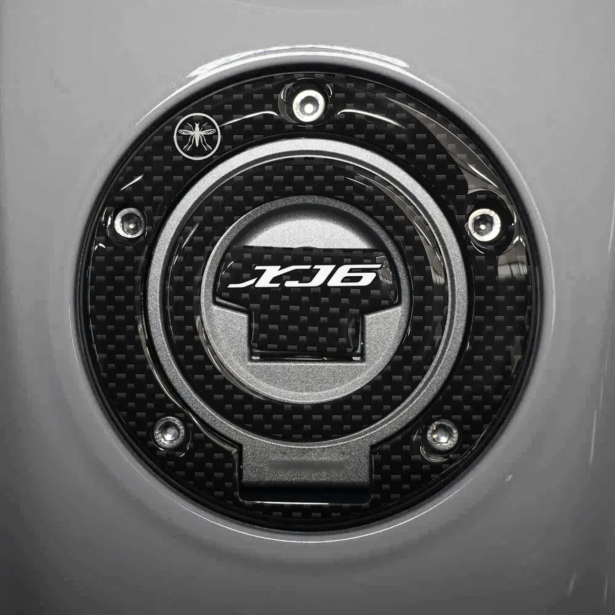 labelbike - Pegatina 3D de Resina para Decoración y Protección del Tapón de Depósito Tanque de Moto compatible con YAMAHA XJ6