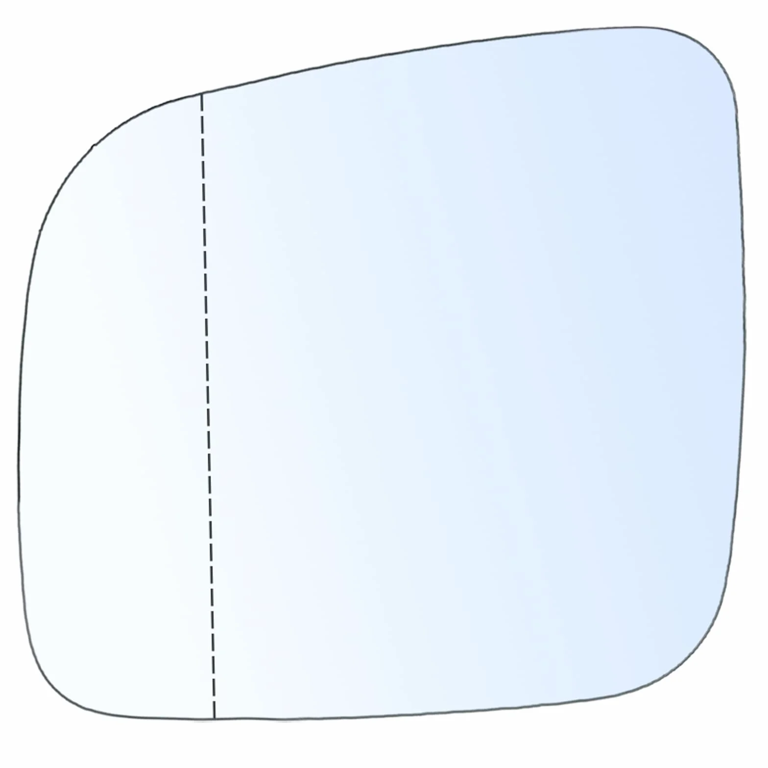 Cristal de Espejo Retrovisor Izquierdo Calefactable de Repuesto para VW T5 2003-2009, Caddy 2004-2015, Espejo Exterior Convexo para Marcha Atrás