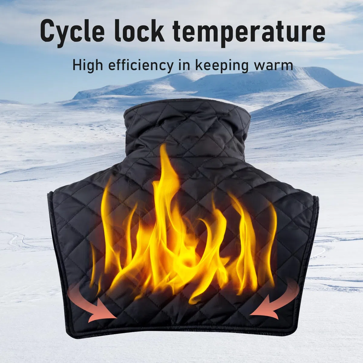 Calentador de Cuello Para Moto, Braga Cuello Moto Invierno, Bufanda Ajustable Para Exteriores, A Prueba de Viento, Impermeable y Resistente al Frío Bufanda Cálida de Invierno