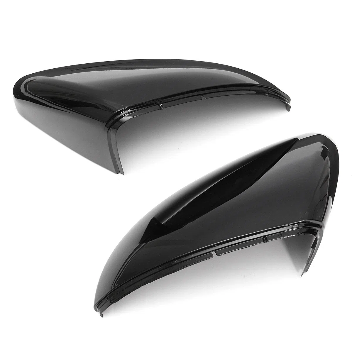 Viviance 2 Piezas 1 par de Cubierta de Espejo retrovisor Delantero y Trasero Compatible con VW Golf 7 Mk7 Mk7.5 R GTI GTD GTE VII 2013-2018 Variant E-Golf 2014-2017 Touran L 2016 2017