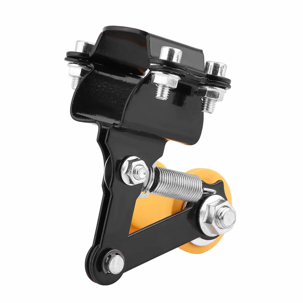 Guía de Cadena Tensor de cadena de motocicleta, tensor de cadena ajustable 3.3 cm Tensor de cadena automático de motocicleta Piezas de modificación general de motocicleta (negro)