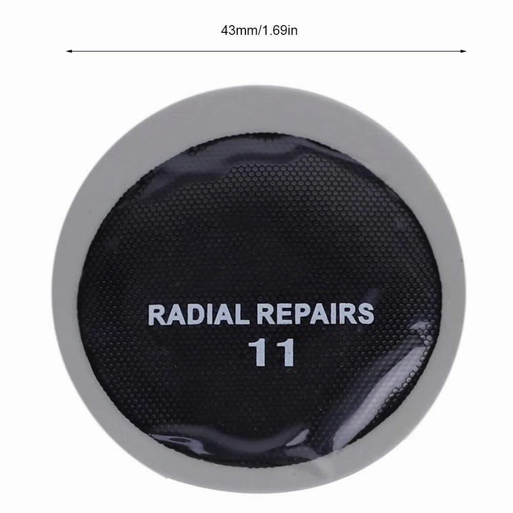 Parche de Reparación de Neumáticos, 120 Piezas de 43 Mm para Coche, Redondo, de Goma Natural, para Reparación de Pinchazos de Neumáticos, Parche Frío, Parches sin Cámara, Parche para Neumáticos