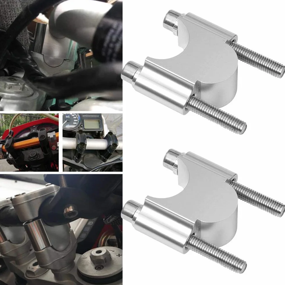 Kit de larguero de manubrio CNC ANCLLO 22 mm para motocicleta, compatible con ATV, moto de cross, todoterreno