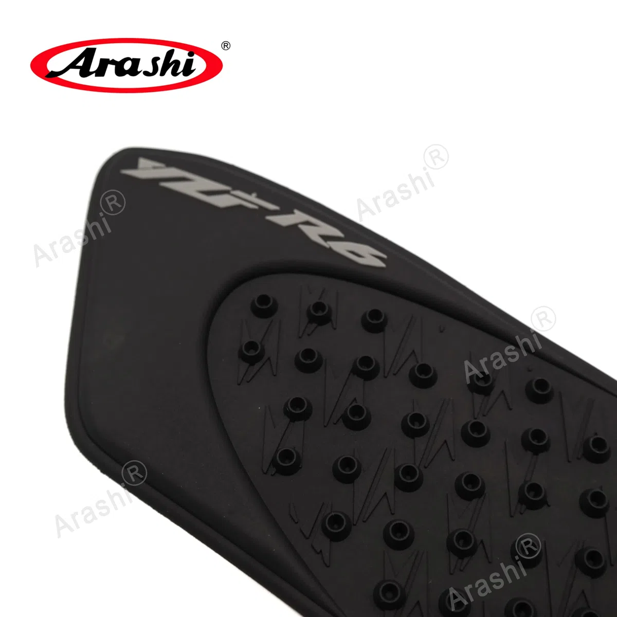 Arashi Negro Depósito de combustible de gas Almohadillas laterales Protector Rodillera Agarre Tracción para YZF R6 2006-2007