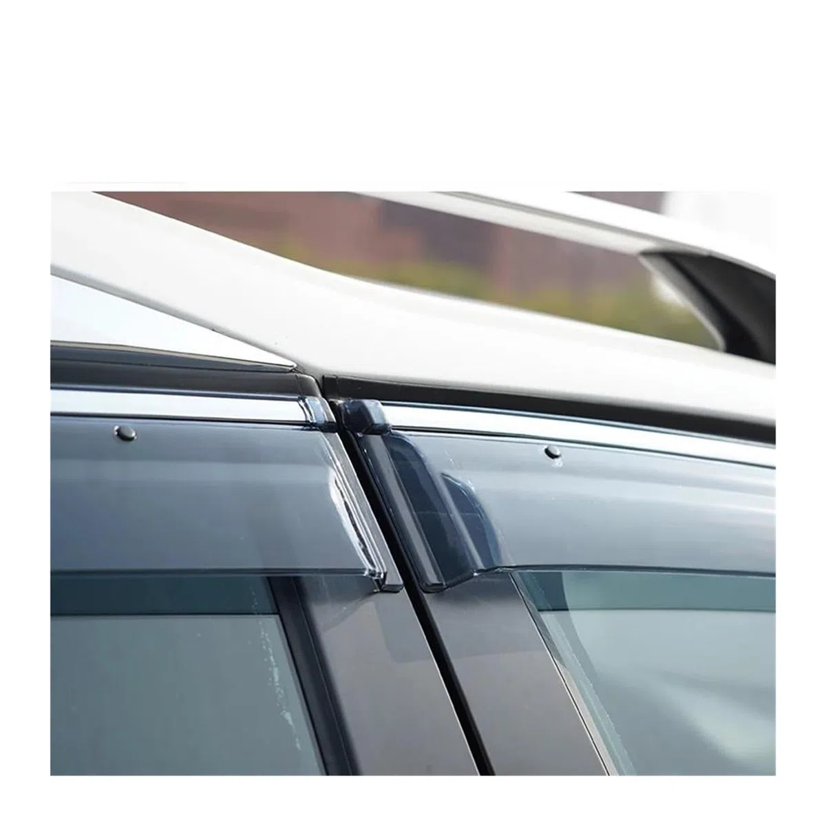 Deflectores de Aire para URV 17 2018 2019 2020 2021 2022 Deflectores Lluvia para Ventanas Parasol para Techo Visera Ventilación Alerón Accesorios Deflectores de Viento(Acero Inoxidable)