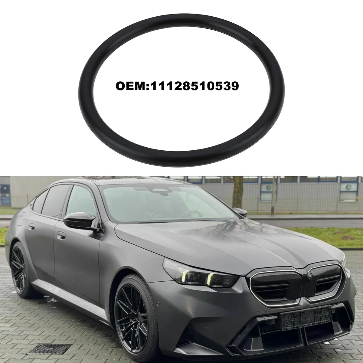 ECSiNG 2 Juntas de Cuello de Llenado de Aceite de Coche de 36 X 3 Mm Goma Fluorada 11128510539 Compatible con BMW 1 Van1er 3 Gran Turismo