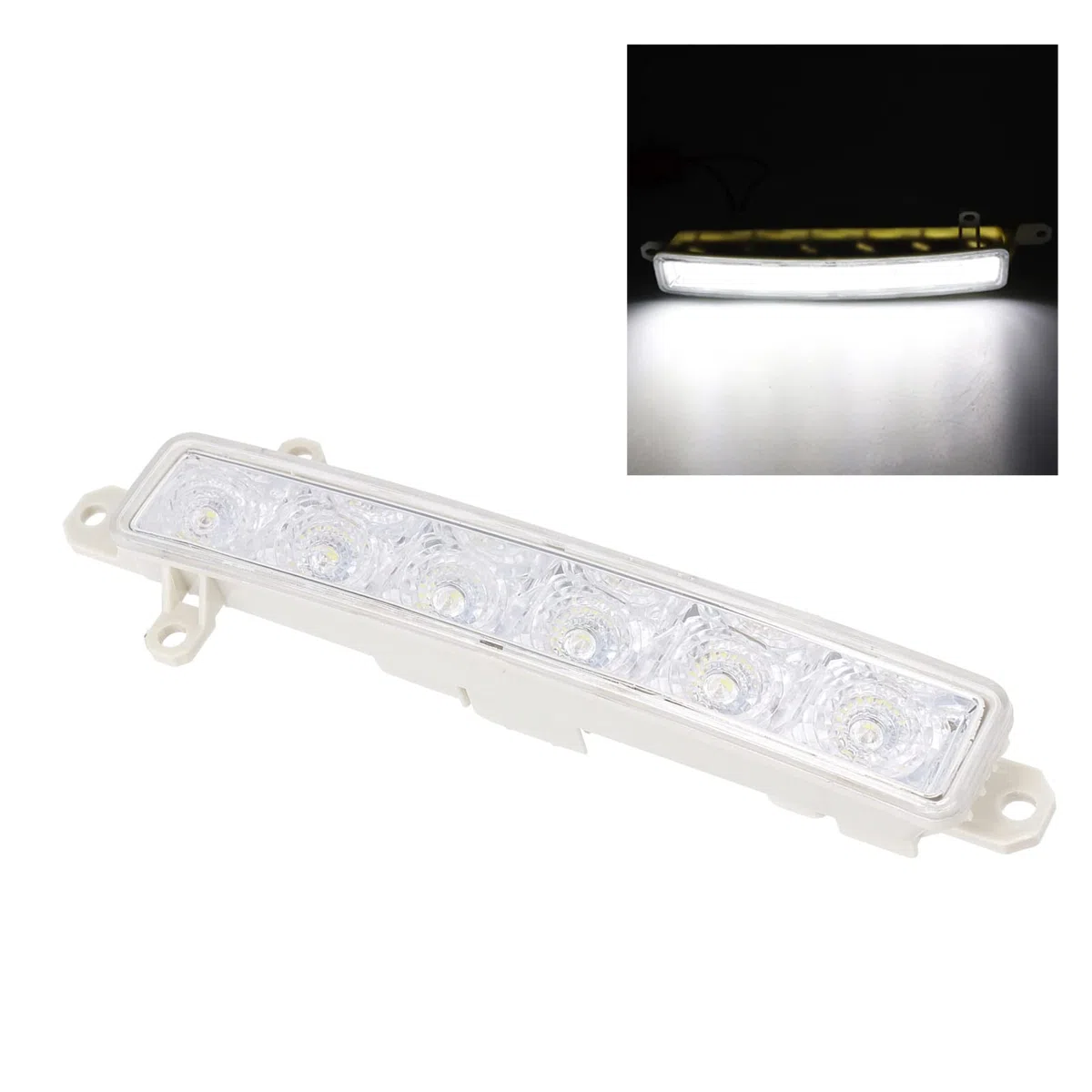 Reemplazo de Luz Diurna LED Superbrillante 30-SMD para Citroen C1 2006-2017 C3 2015-2019, para107108308, Resistente a la Intemperie para una Conducción Segura