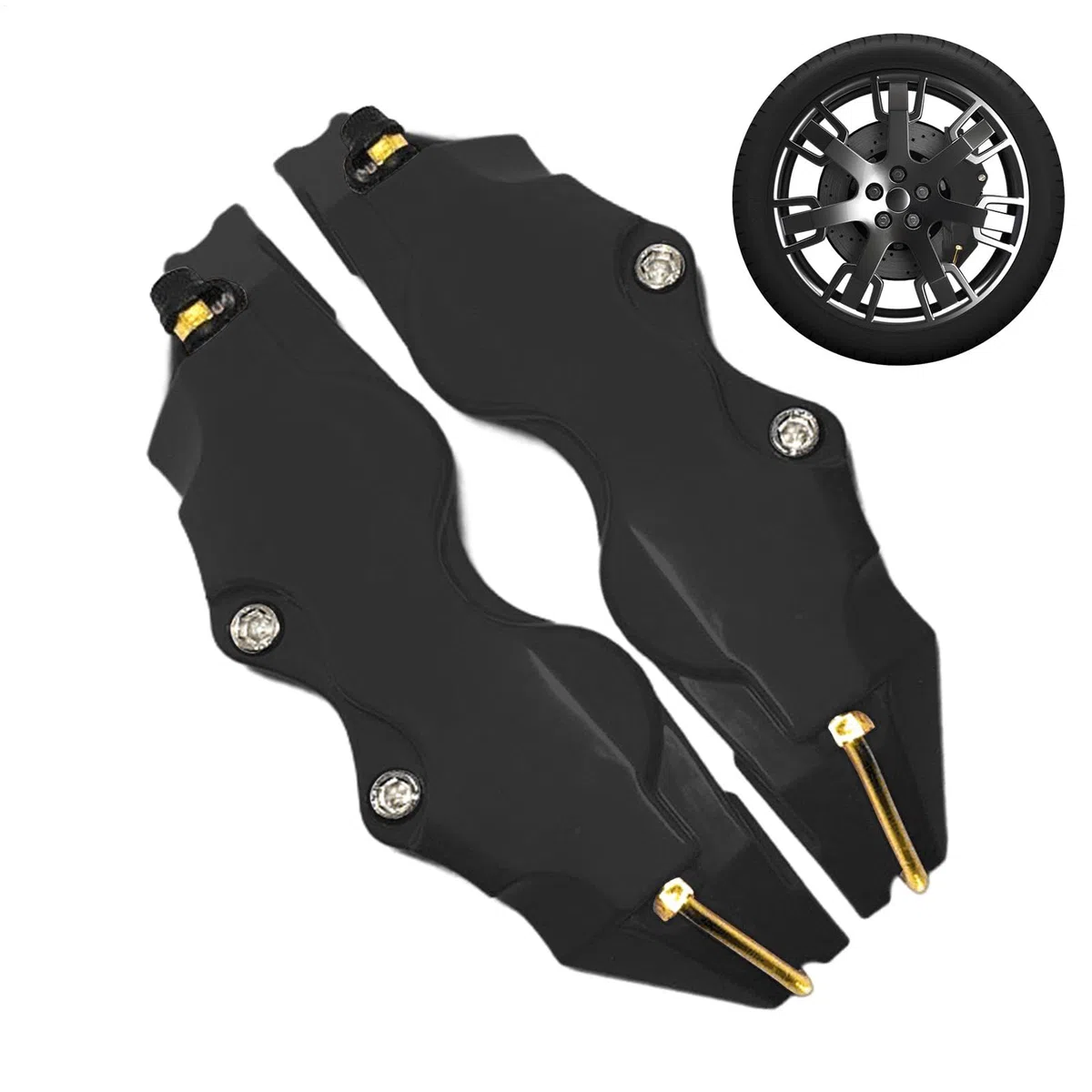 Pinza de freno cubierta | 2 unids cubierta del cubo de rueda cubierta del freno - decorativo pinzas Fundas conjunto multifunción pinza cubierta protectora para el coche