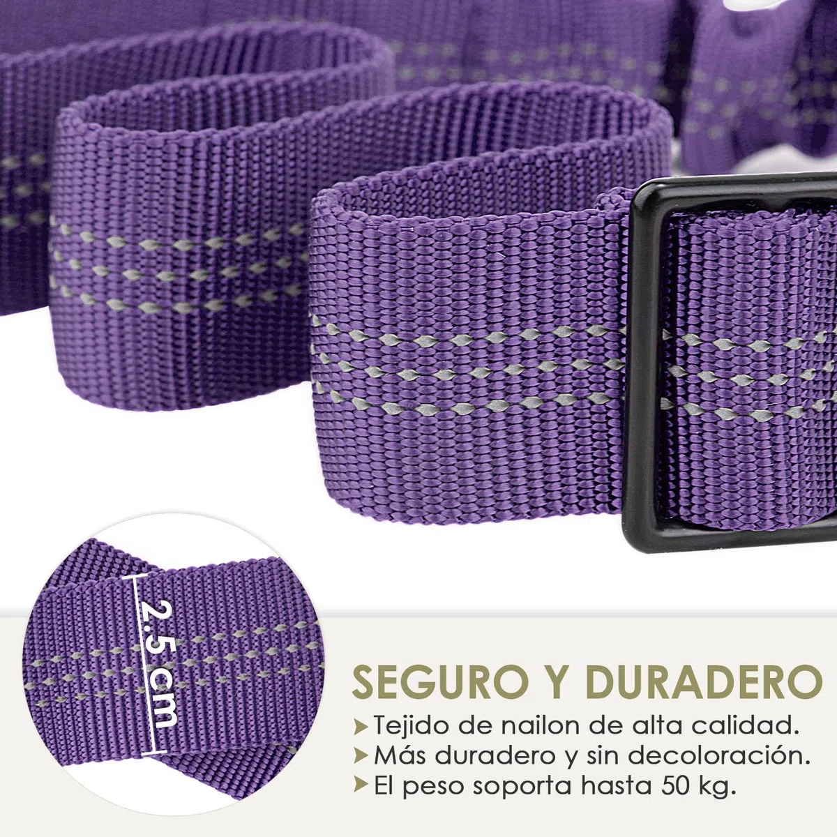 SlowTon 2 Cinturón de Seguridad de Coche para Perros, Ajustable, 2 Paquetes de Correas de Seguridad para Perros Pequeños, Medianos y Grandes, Cinturón de Seguridad Elástico