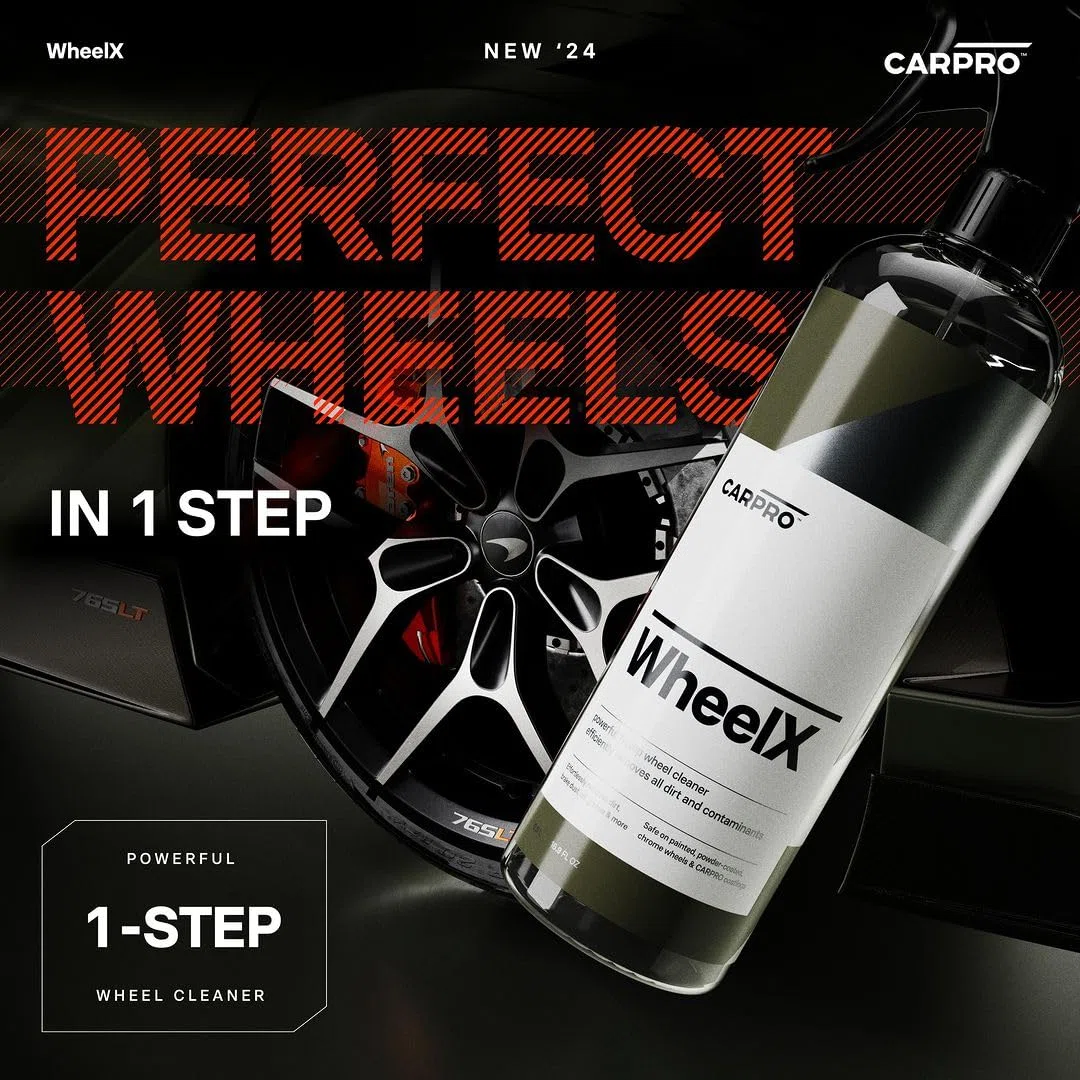 CARPRO WheelX - Spray limpiador para llantas y neumáticos de coche, listo para usar, 500 ml
